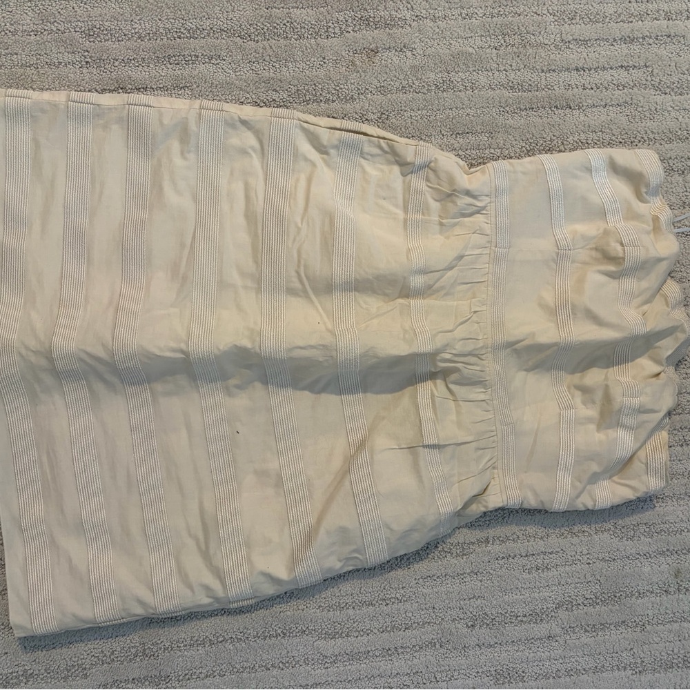 J. Crew Cream Strapless Dress